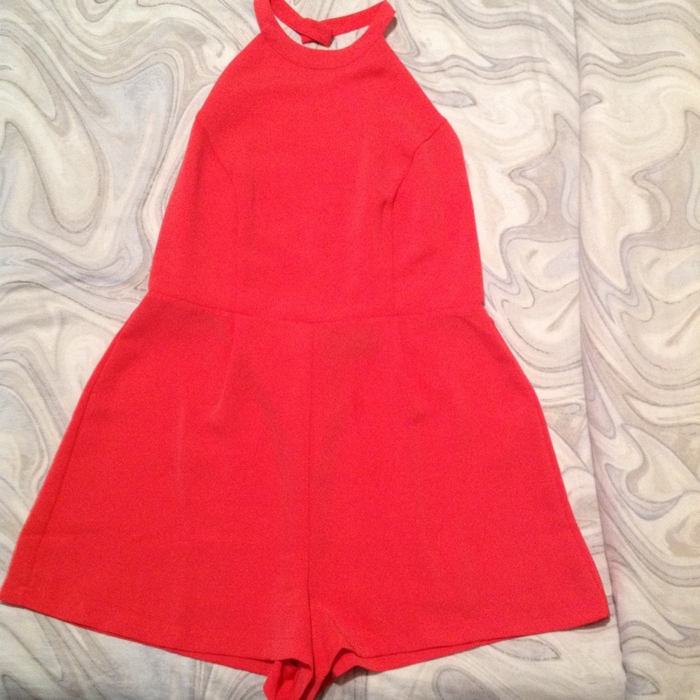 Bright Orange Romper
